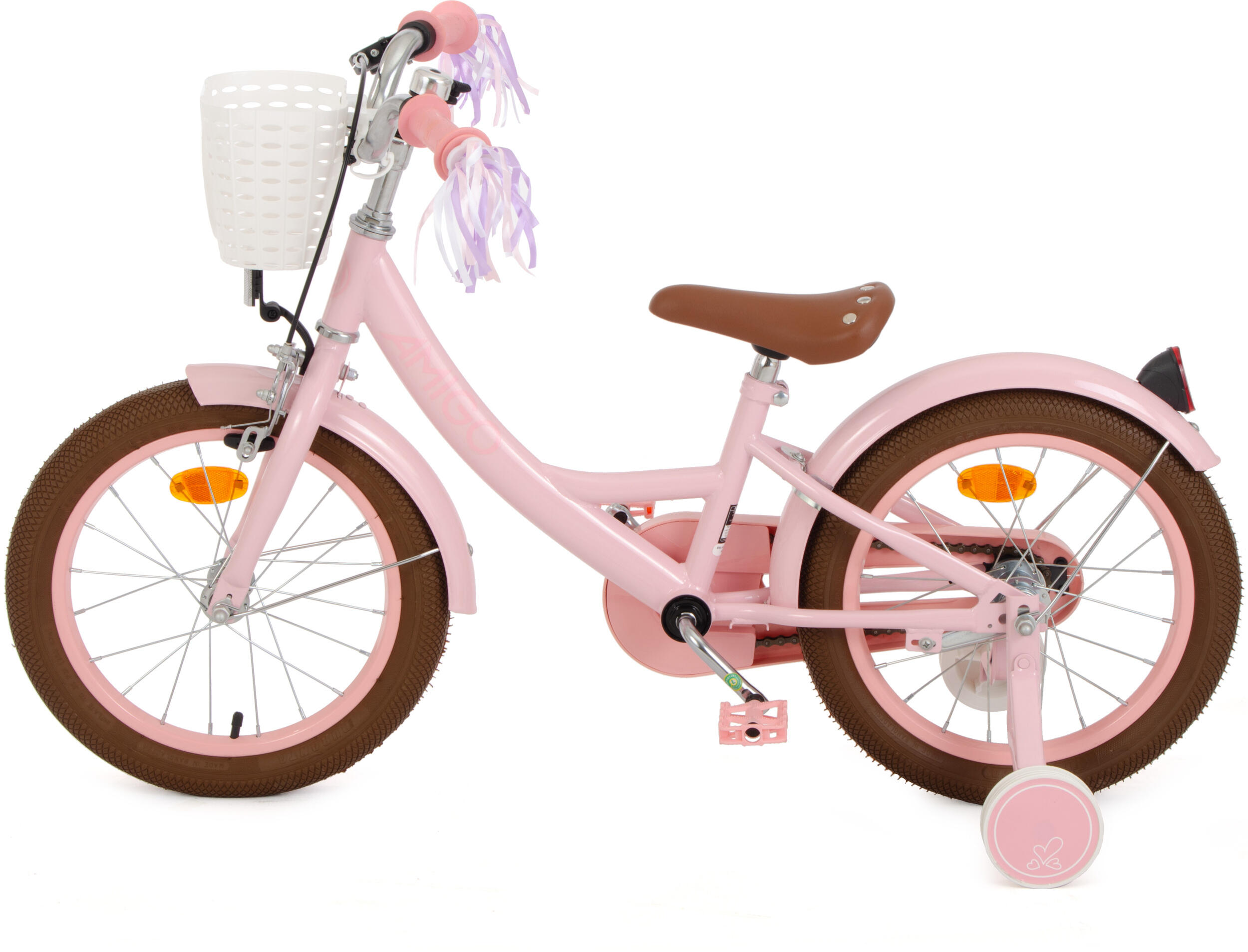 Perfect 16 Inch 23,5 cm Meisjes Terugtraprem Roze 4/7
