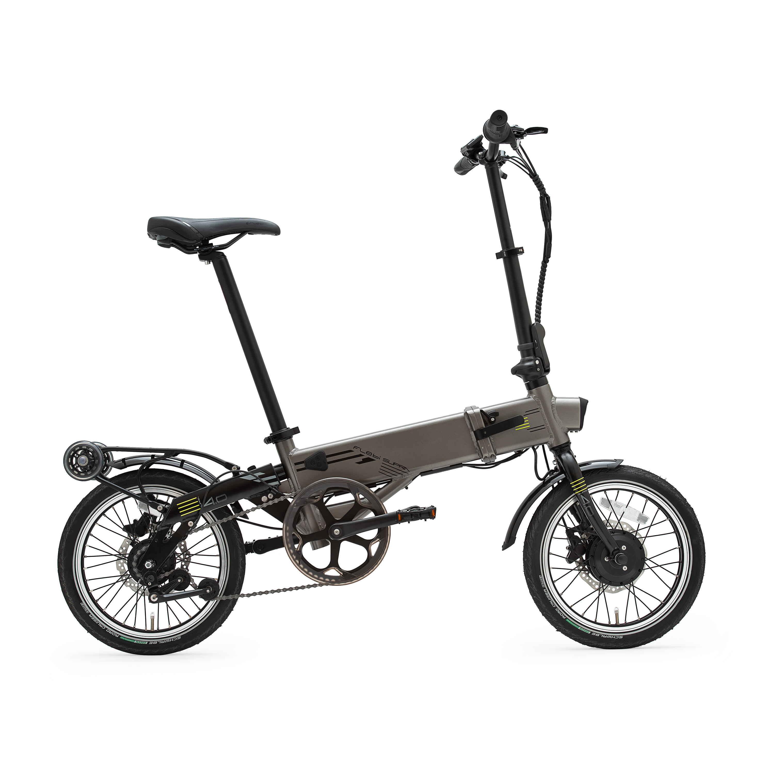 Vélo électrique pliant Supra 4.0+ Titanium grey | Roues 16" | Autonomie 90 km 2/9