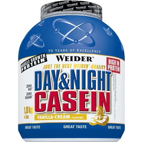 WEIDER Day & Night Casein | 1,8 kg | Vanille-Sahne
