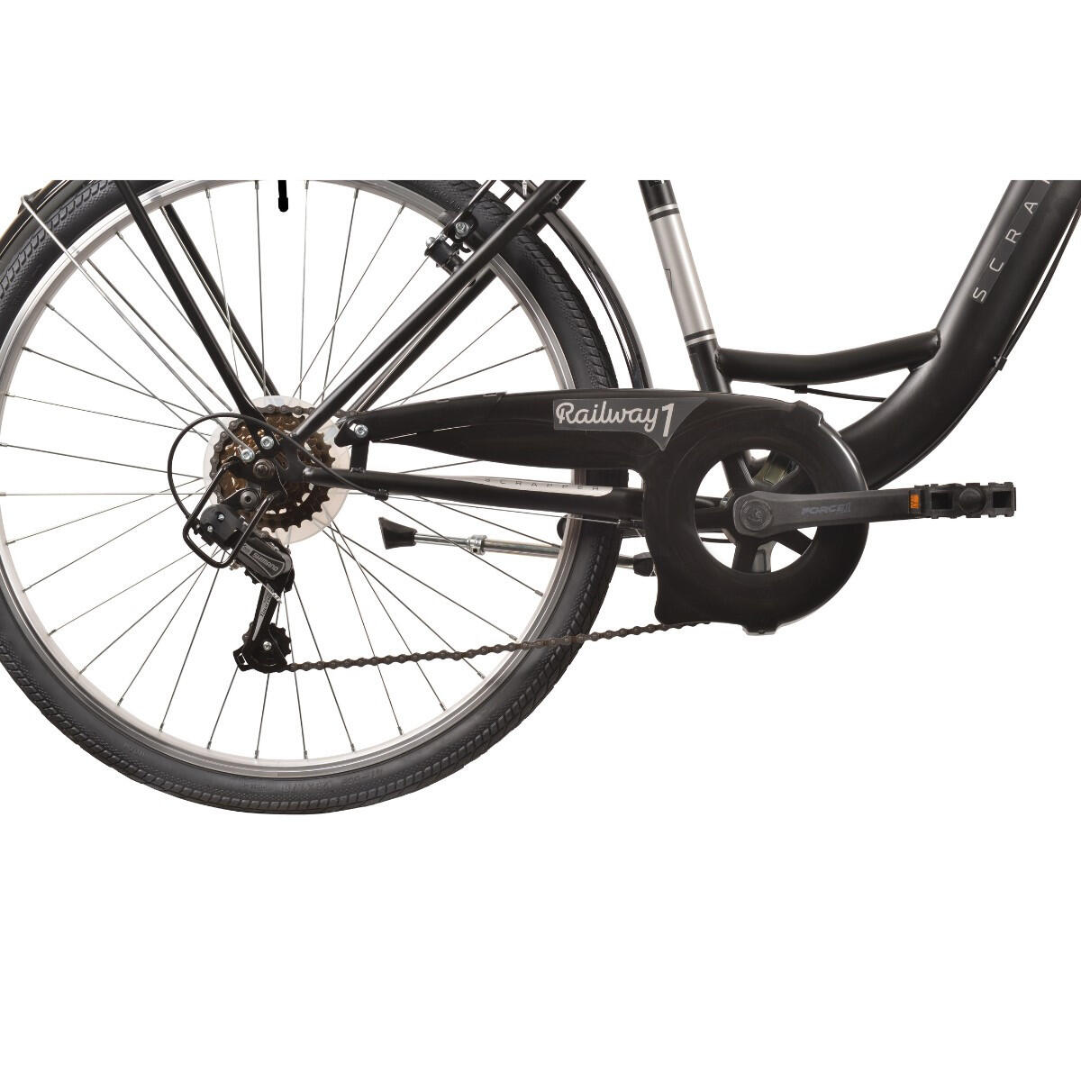 Bicicleta Scrapper Touring 28” Roda 6 Velocidades Preto 3/5