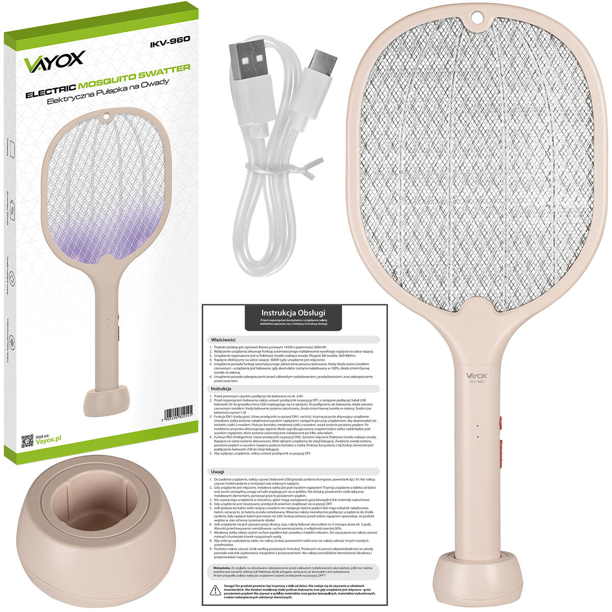 Elektrische insectenlamp VAYOX IKV-960 vliegenmepper UV 7/7