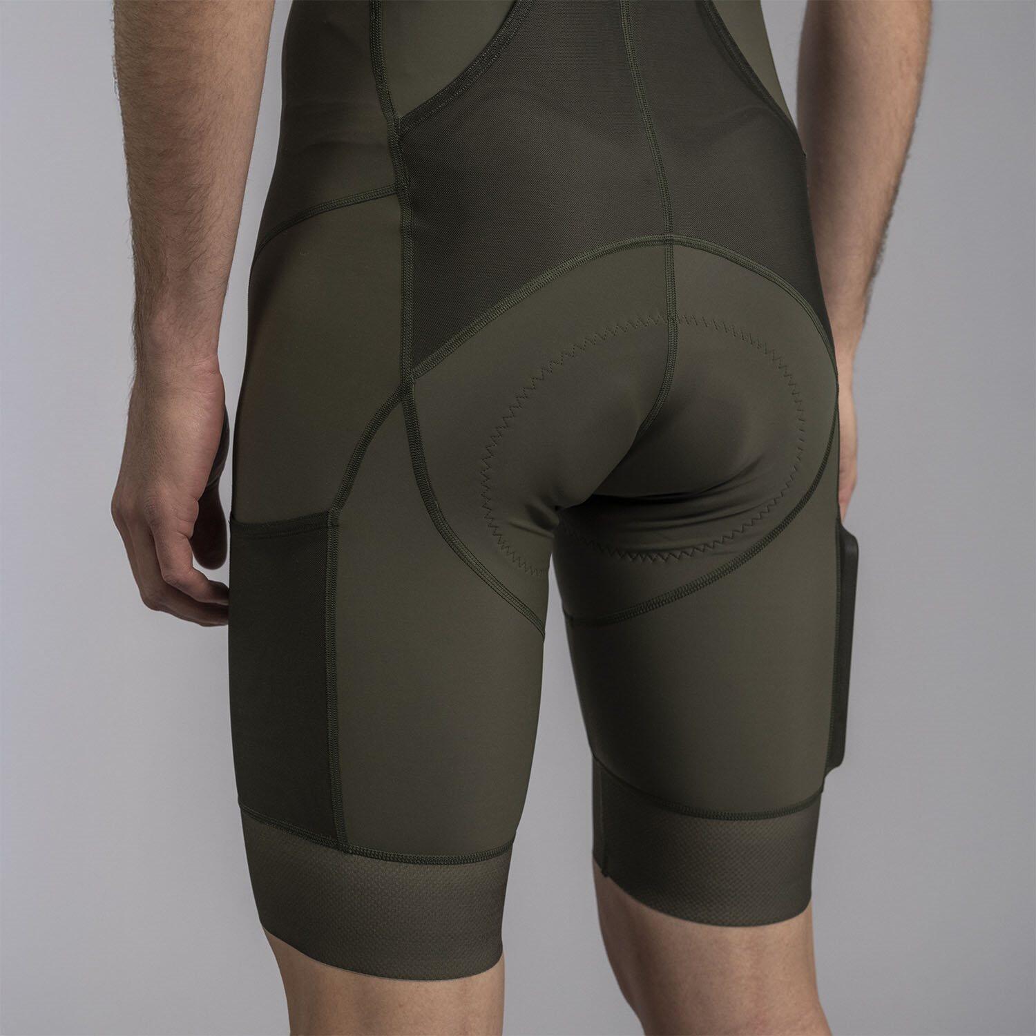 Pantaloncini Gravel Uomo - Icon Gravel Olive 5/7