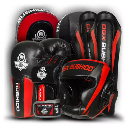 Kolekcja sprzętu MMA DBX BUSHIDO RED PREDATOR