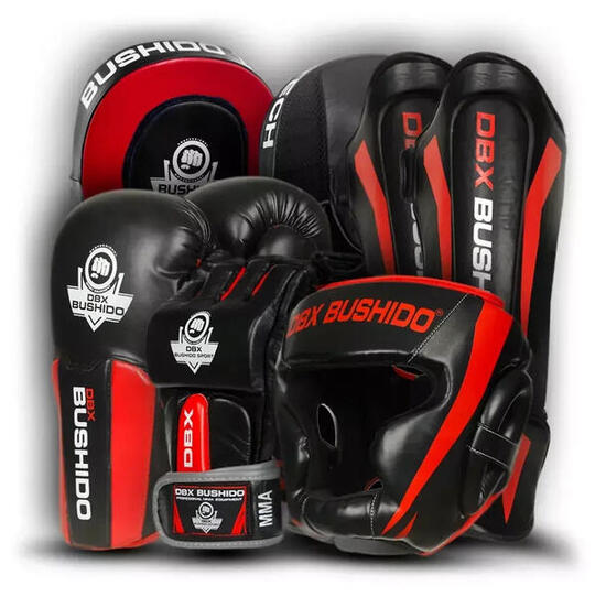 Kolekcja sprzętu MMA DBX BUSHIDO RED PREDATOR