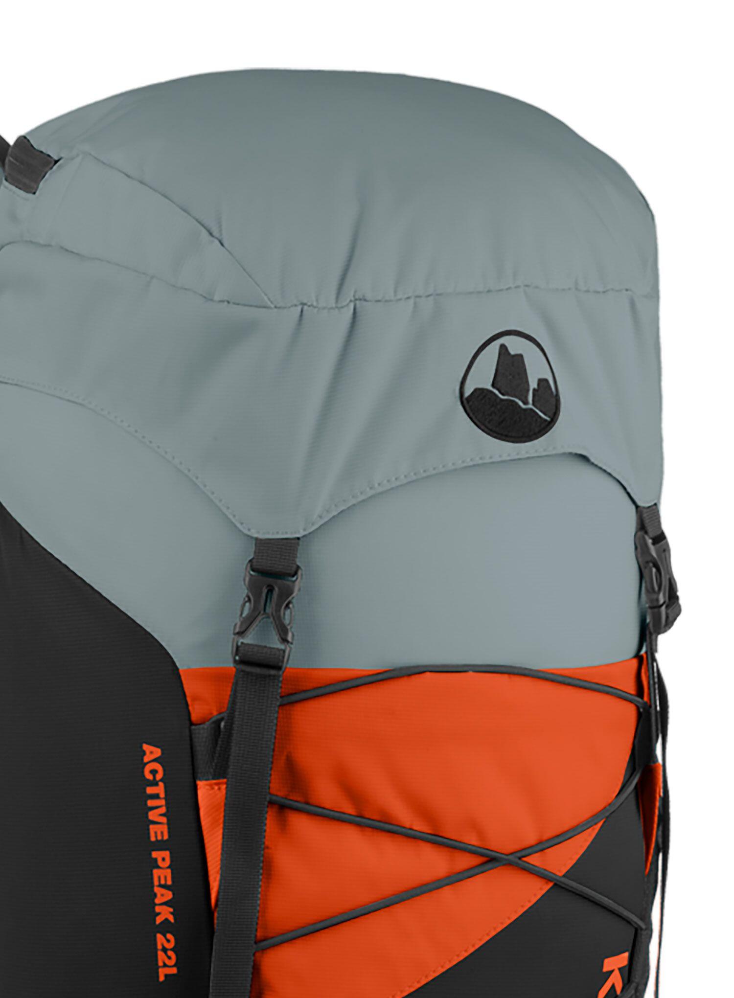Plecak Kohla Active Peak 22L - stormy sea/red orange/caviar 2/3