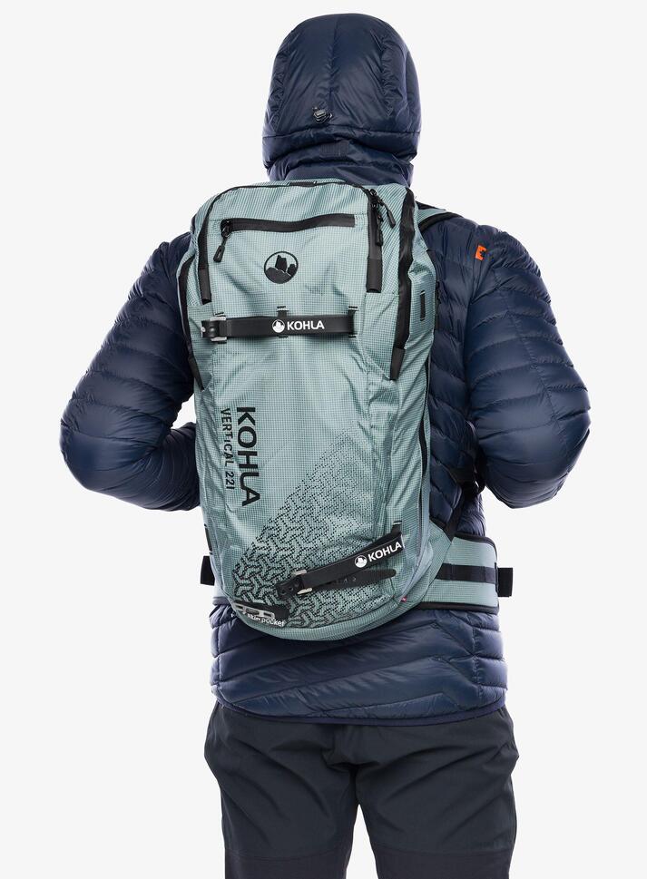 Plecak skiturowy Kohla Vertical 22L - stormy sea/caviar