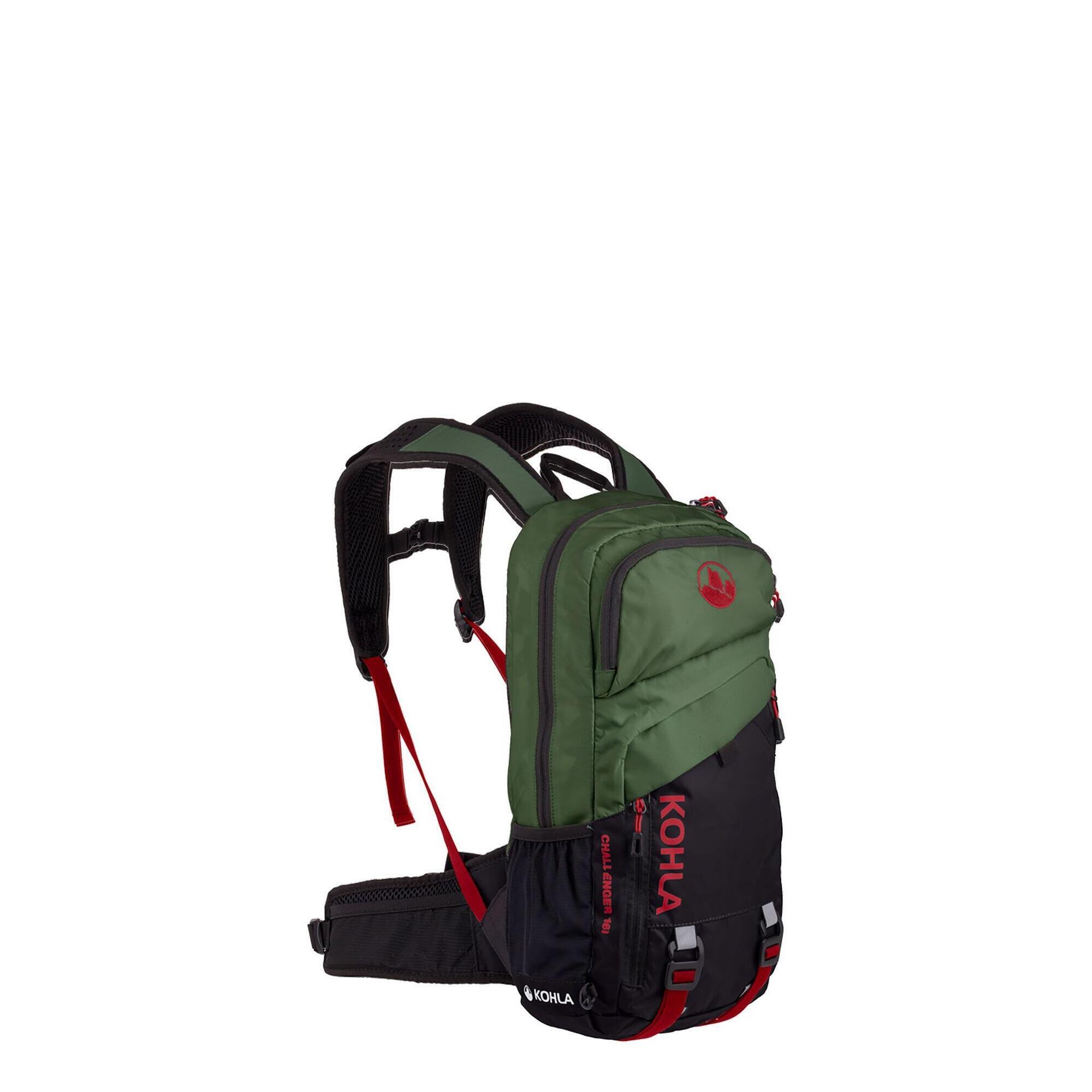 Plecak rowerowy Kohla Challenger 16L - bronze green/scarlet/caviar