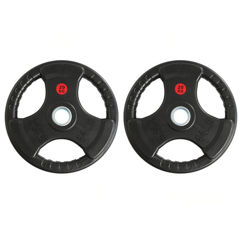 Conjunto 2 Discos Triplo Agarre 20kg 50mm Fitness Tech