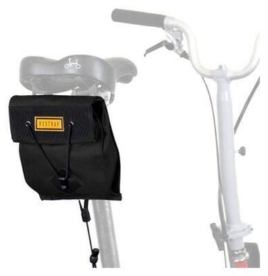 Borsa da sella Restrap City piccola per bici pieghevole nera