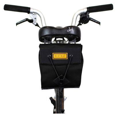 Borsa da sella Restrap City piccola per bici pieghevole nera 2/5