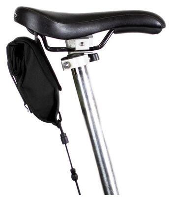 Borsa da sella Restrap City piccola per bici pieghevole nera 3/5