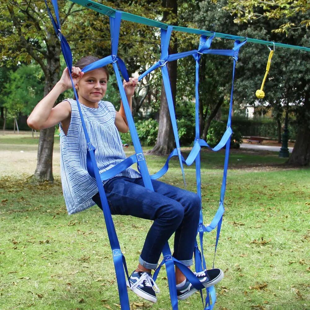 Pack Ninja Max - Parcours d'obstacles 2 Slacklines 15m + 14 Obstacles à franchir 4/8