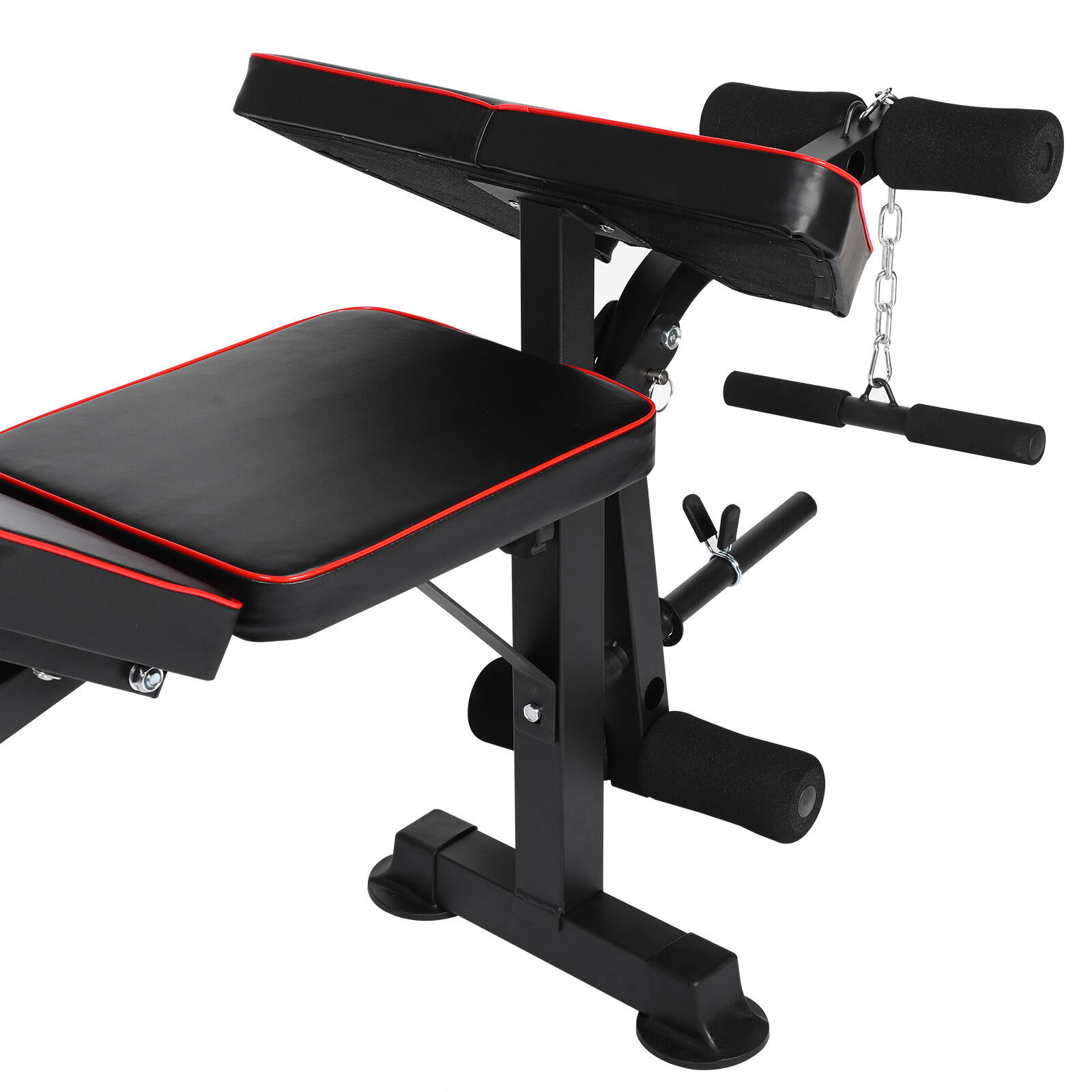 Banco Musculación Multiestación Press Banca Sentadillas Fitness Tech Reclinable 6/7