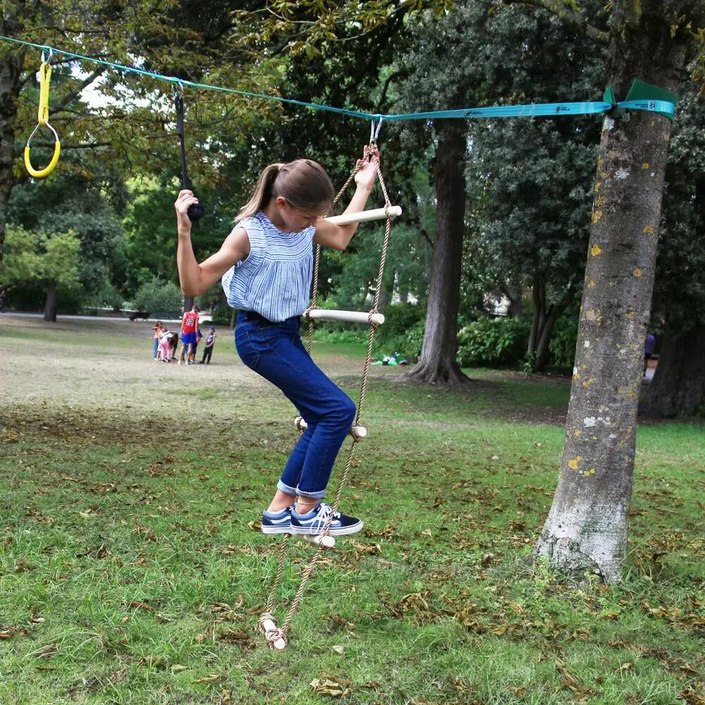 Pack Ninja Max - Parcours d'obstacles 2 Slacklines 15m + 14 Obstacles à franchir 5/8
