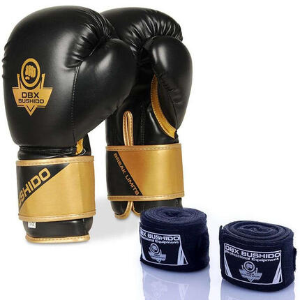 Boxhandschuhe + Boxbandagen DBX Bushido