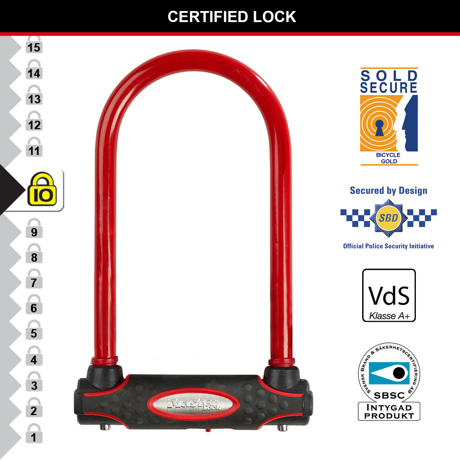 MASTER LOCK U-lock 8195 3/7