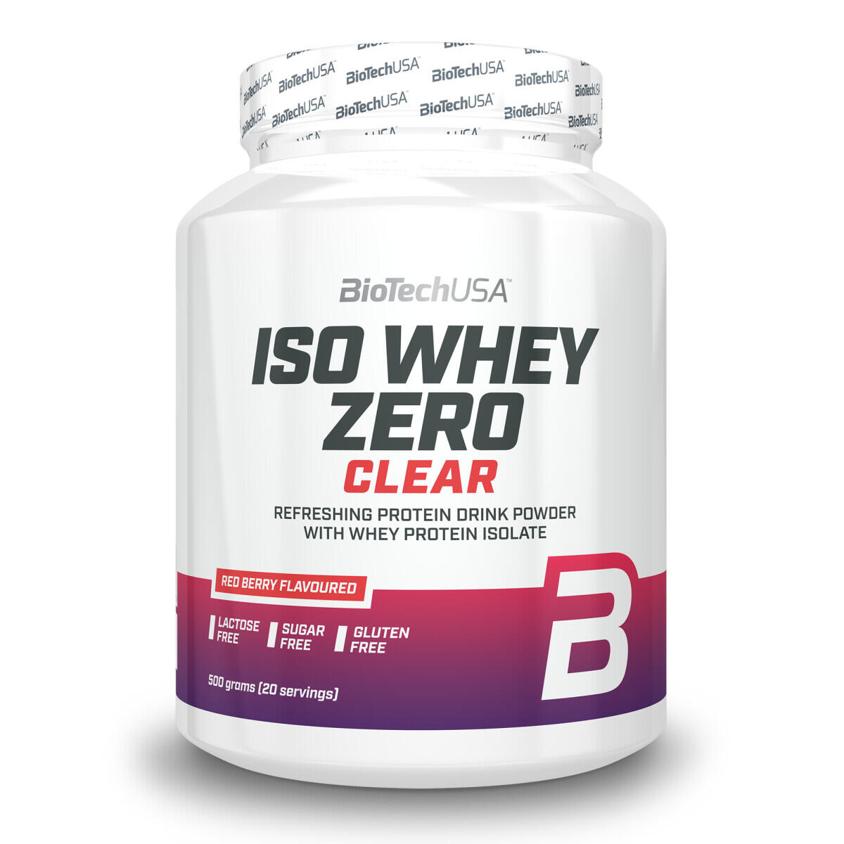 Biotechusa - Clear Whey - Iso Whey Zero Clear - Fruits Rouges - Clear Whey - 500 G - Decathlon