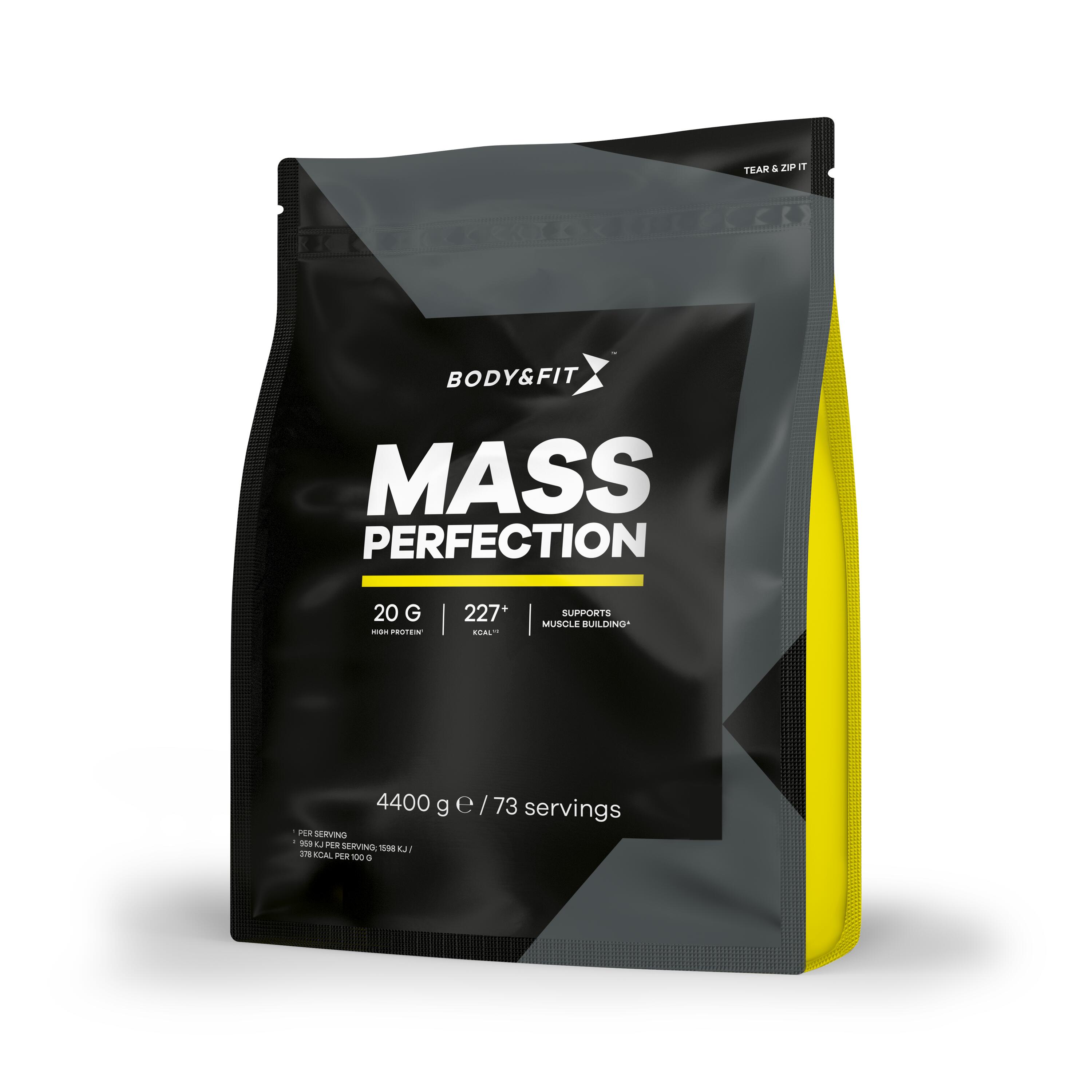 BODY&FIT Mass Perfection - Mass Gainer - Weight Gainer - Hazelnoot Caramel - 4.4kg