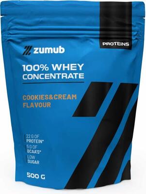 Zumub 100% whey concentrate 500g - cookies&cream