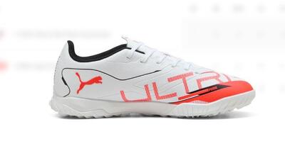 Scarpe da calcio junior tf - erba sintetica puma bianco