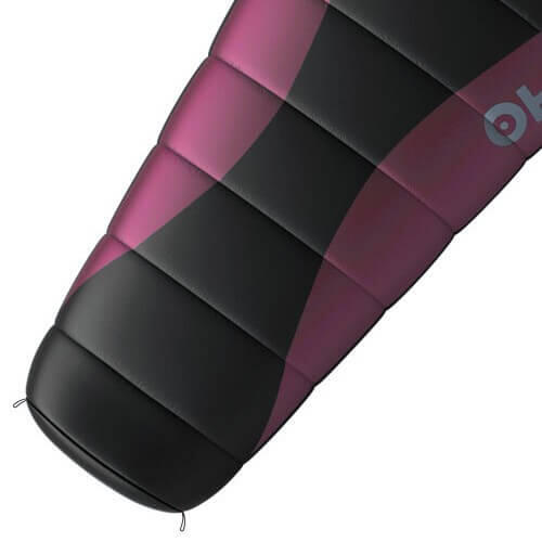 Sacco a pelo mummia Drape 20 per donna -20°C 200 x 80 cm - Nero/Viola 4/4