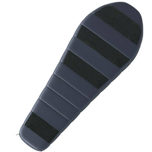 Sacco a pelo a mummia per donna Drape -20°C 200 x 80 cm - Nero/Viola 2/4