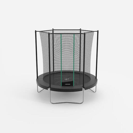 Seconde vie Trampoline rond avec filet de protection, Trampoline 240