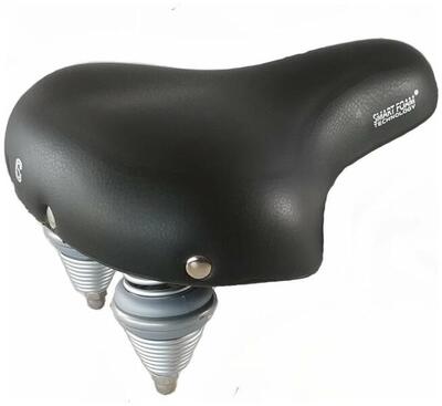 Selle comfort drifter fietszadel - zwart - unisex