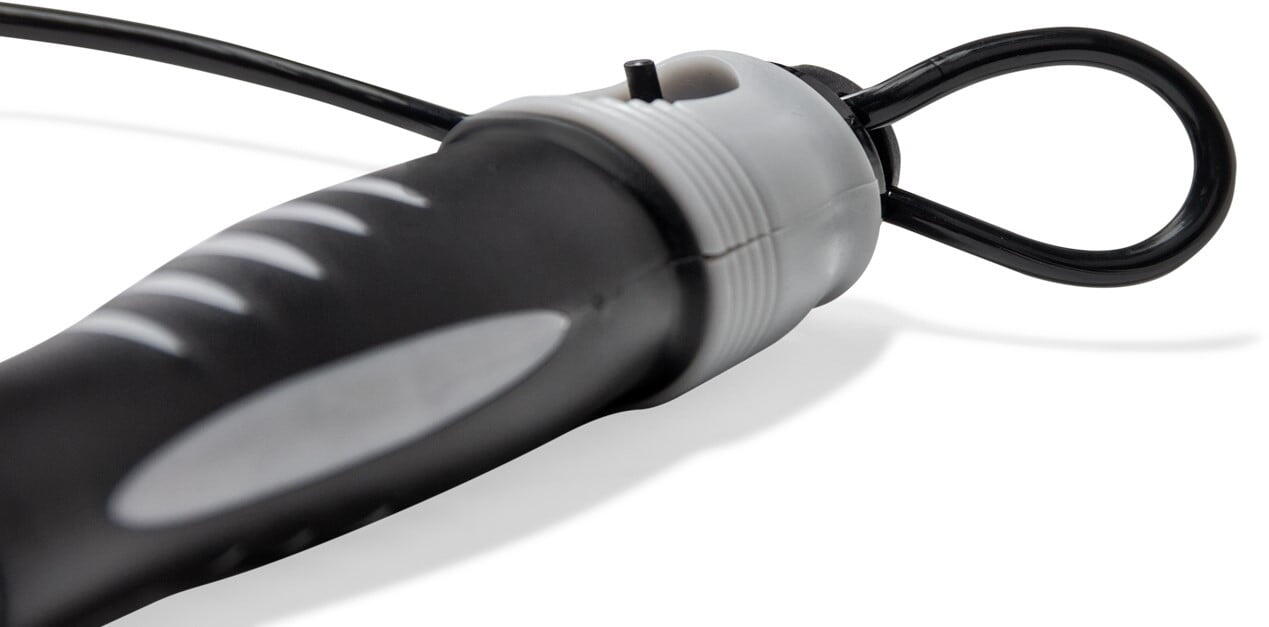 Cuerda De Saltar Ajustable - Con Contador - Gris/Negro 3/4