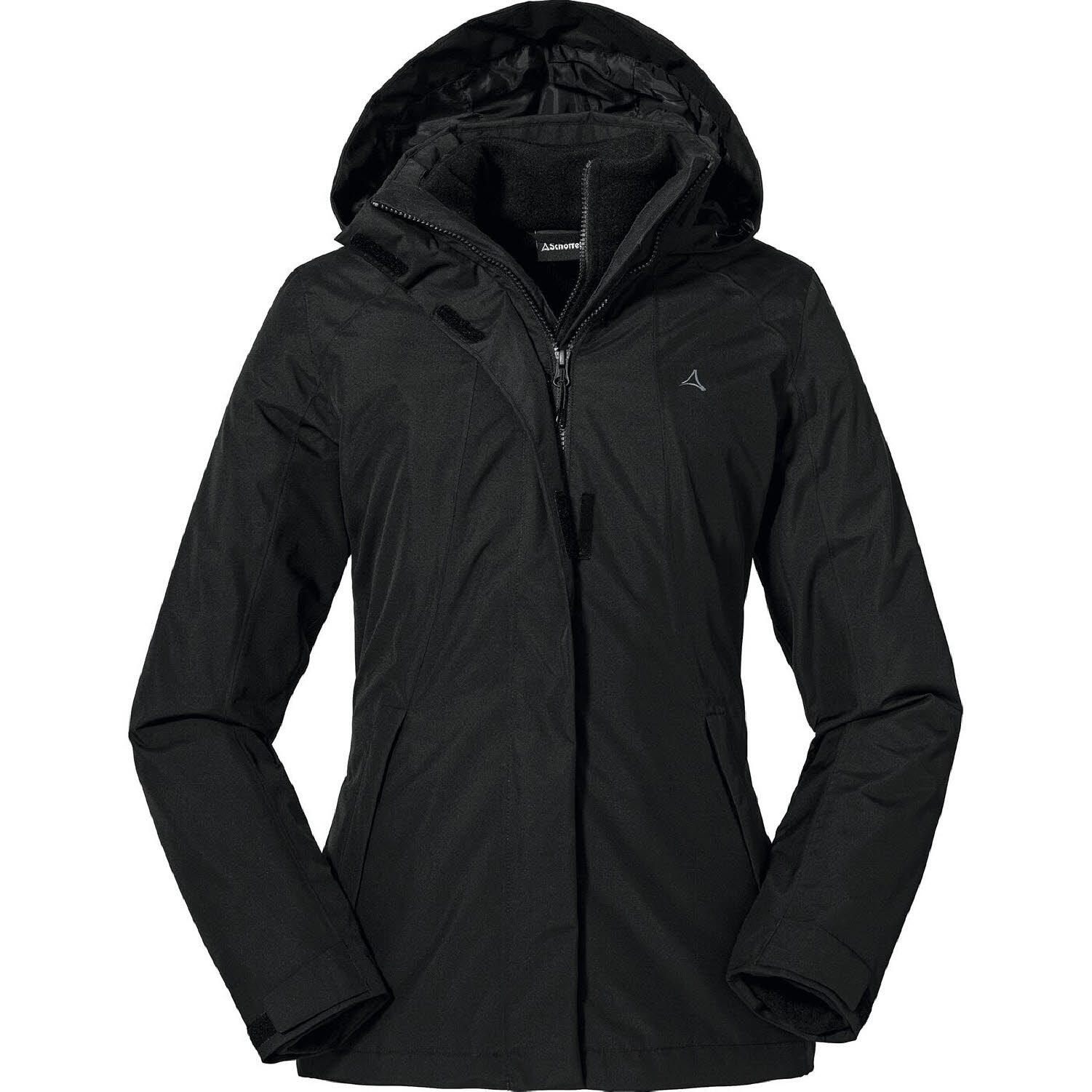 Schöffel 3 in1 Jacke Partinello L Damen Doppeljacke Wintermantel black 44 1/6