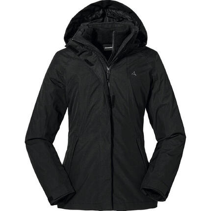 Schöffel 3 in1 Jacke Partinello L Damen Doppeljacke Wintermantel black 44
