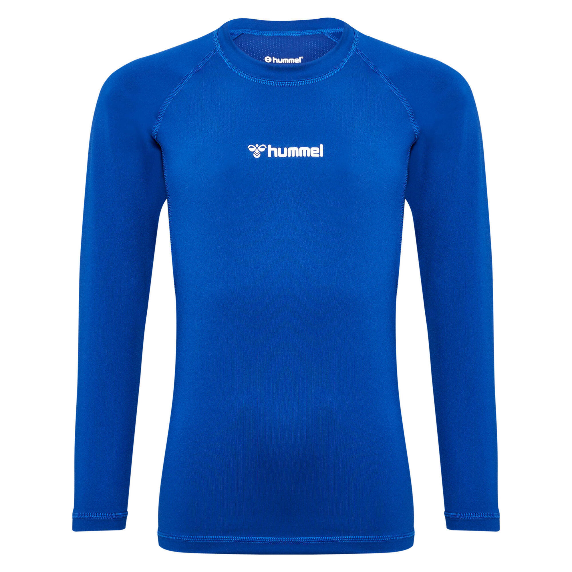 Hummel - Enfiler T-shirt Hmlbl Football Enfant Hummel - T-shirt Manches Longues - Bleu - 10 À 12 Ans - Decathlon