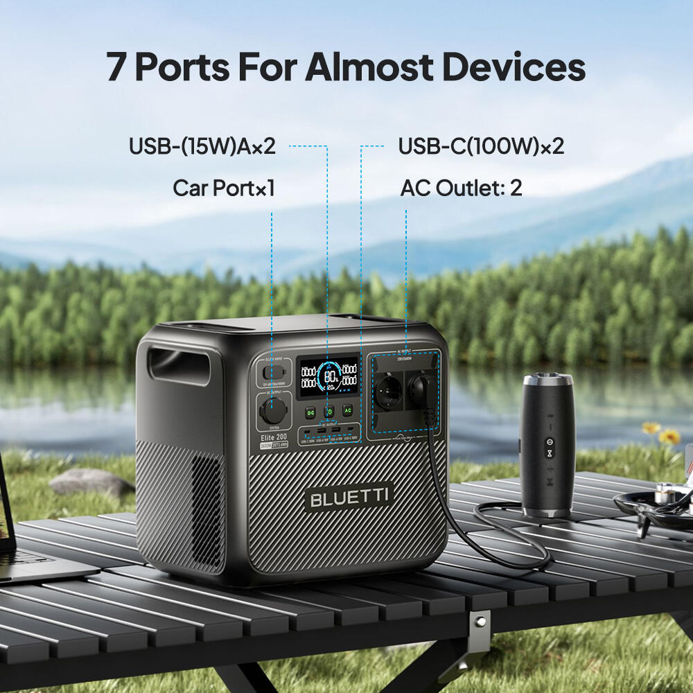 BLUETI Elite 200 V2 2600W, Stazione di alimentazione portatile + Charger 1 4/7