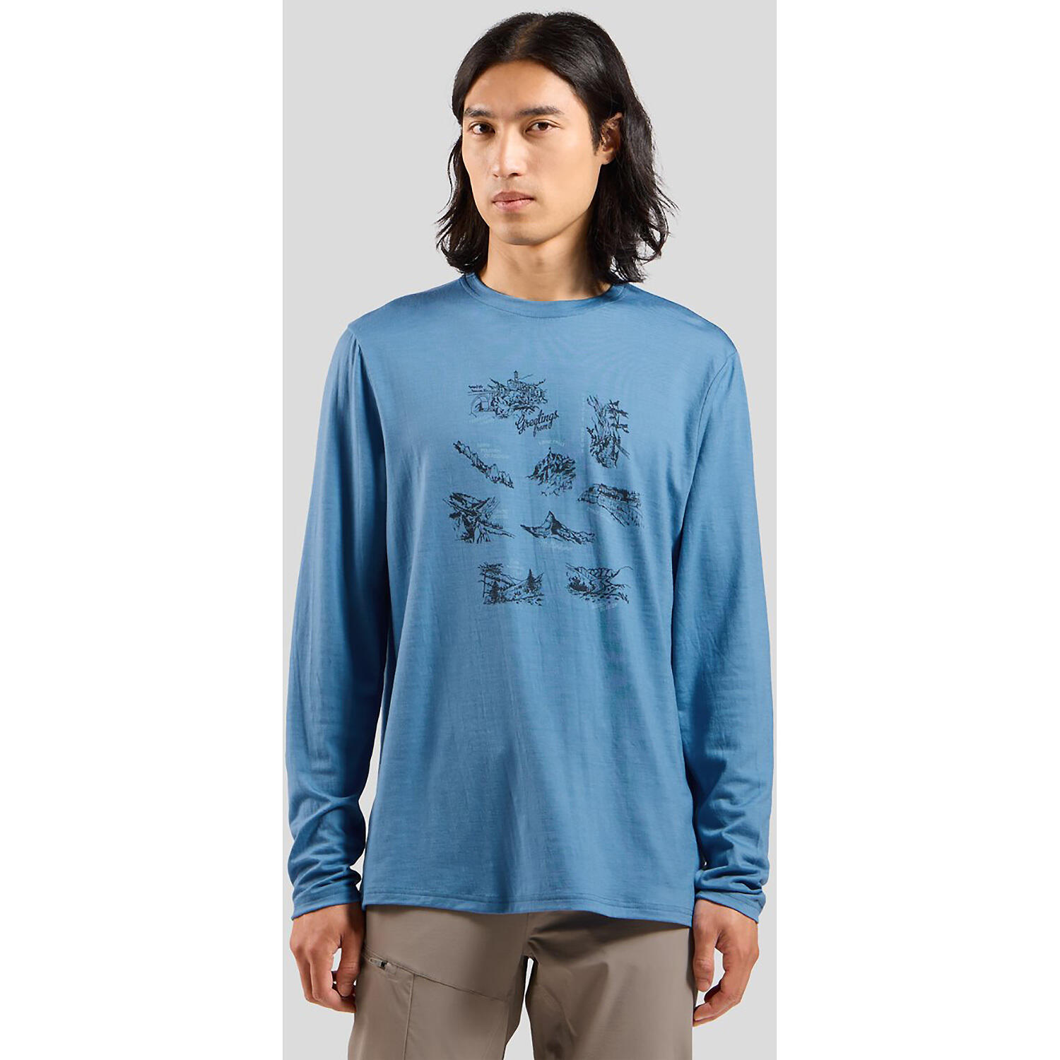 Koszulka z długim rękawem męska ODLO Merino 200 Tourist T-Shirt 3/3
