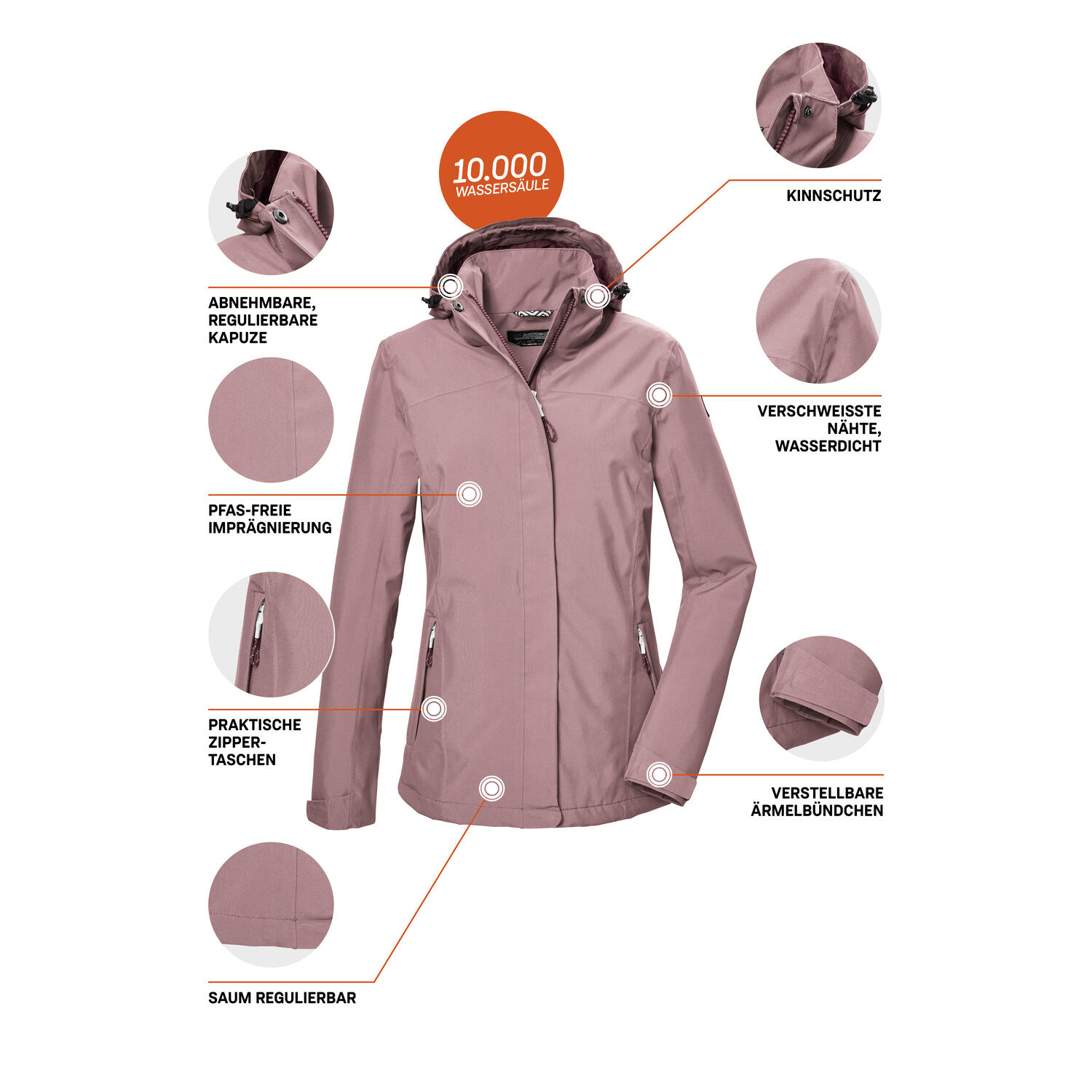 Damen Outdoorjacke KOS 26 6/7