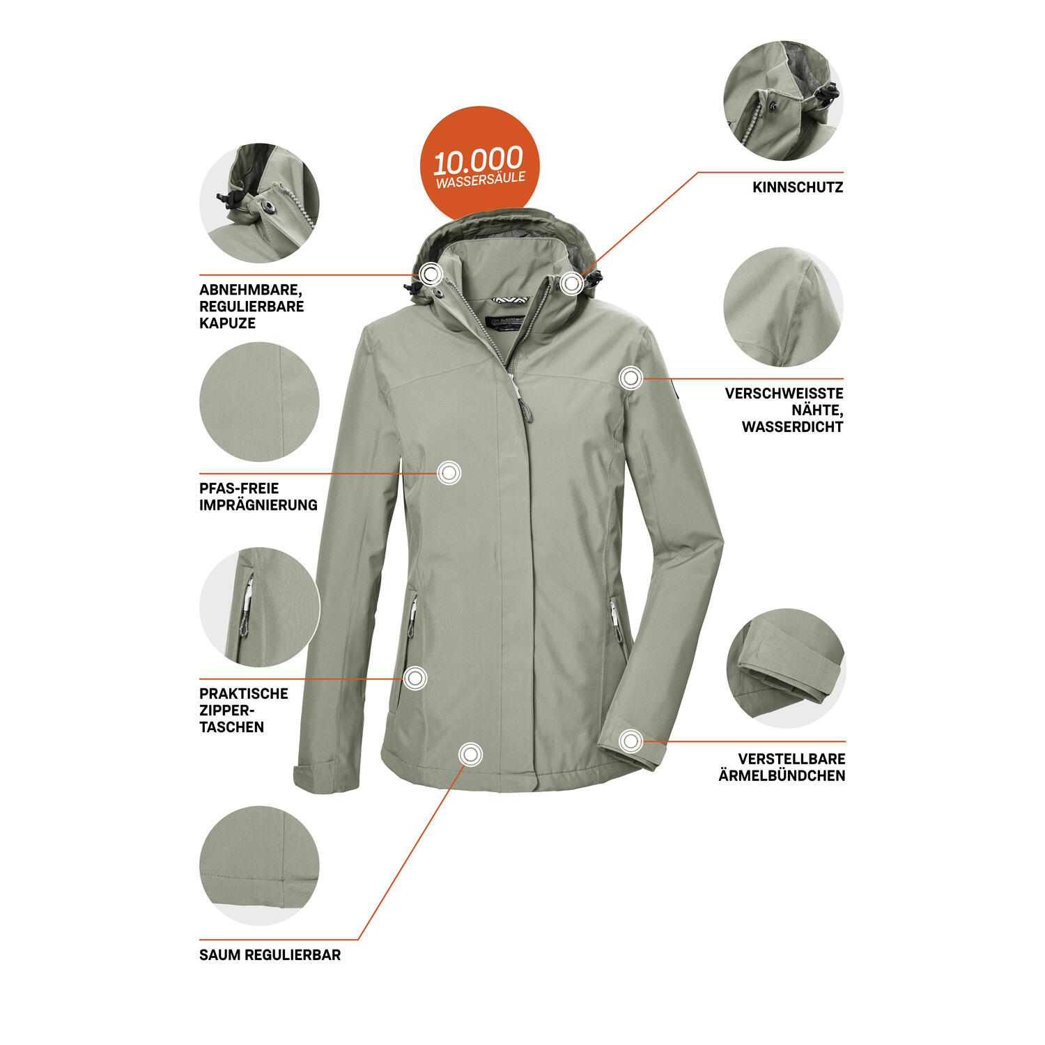 Damen Outdoorjacke KOS 26 6/7