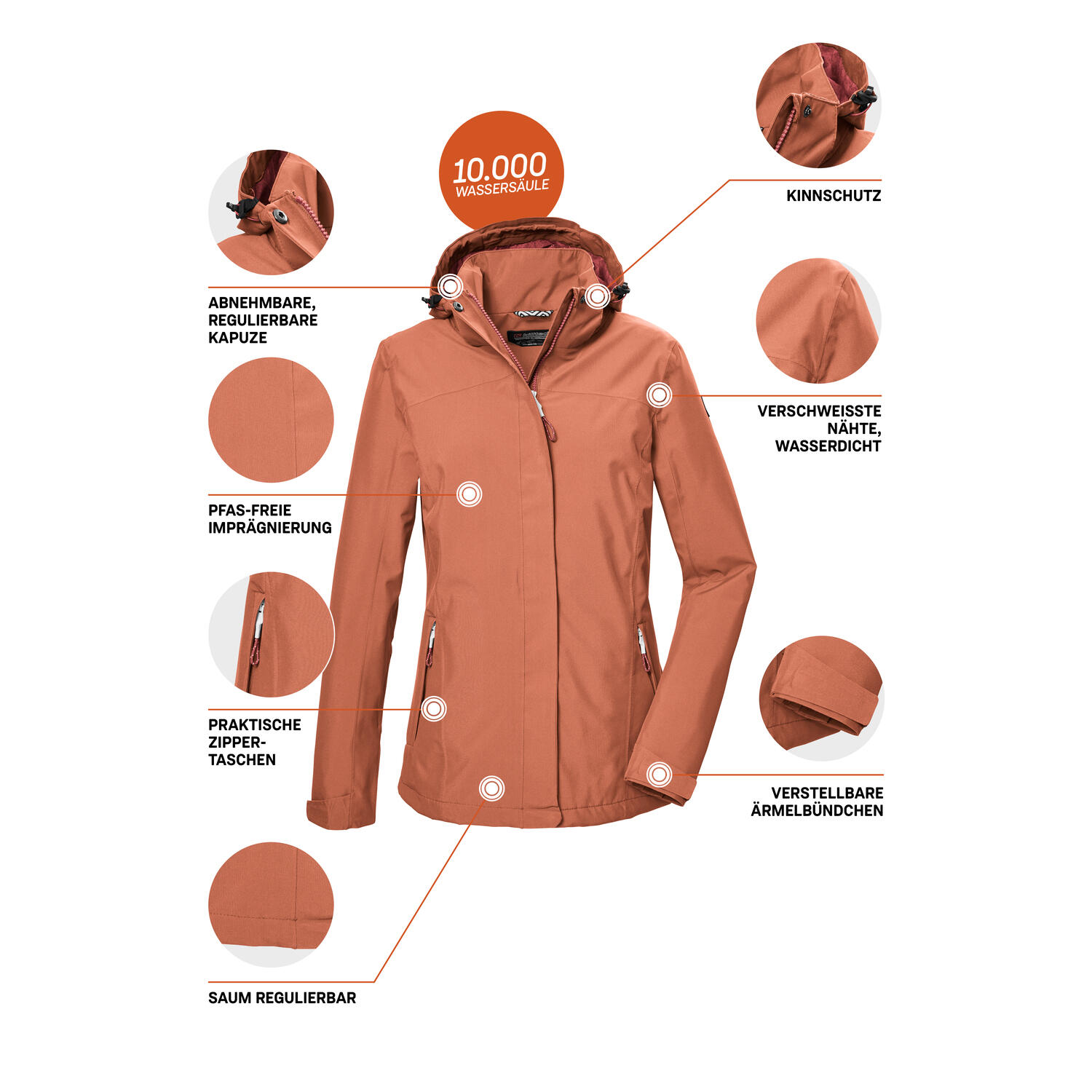 Damen Outdoorjacke KOS 26 6/7