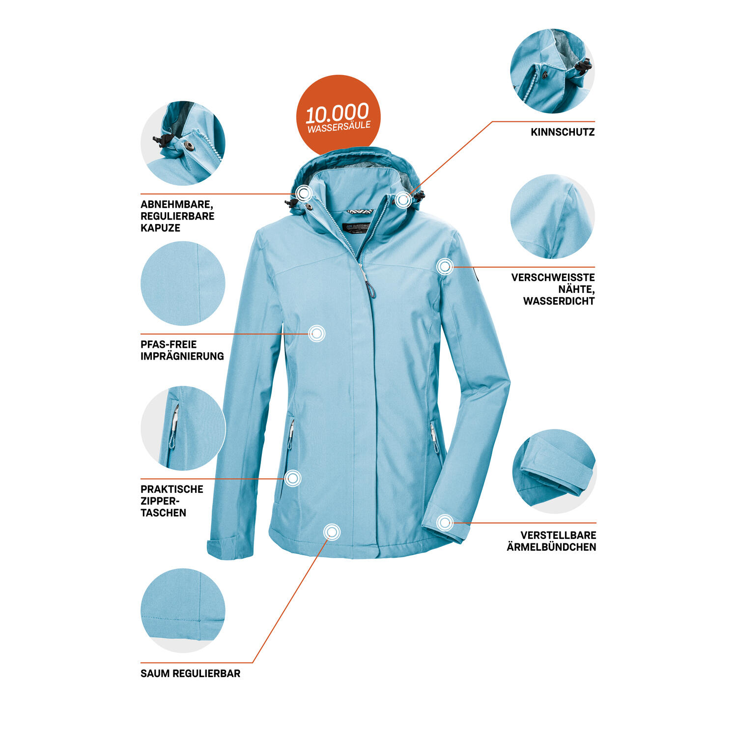 Damen Outdoorjacke KOS 26 6/7