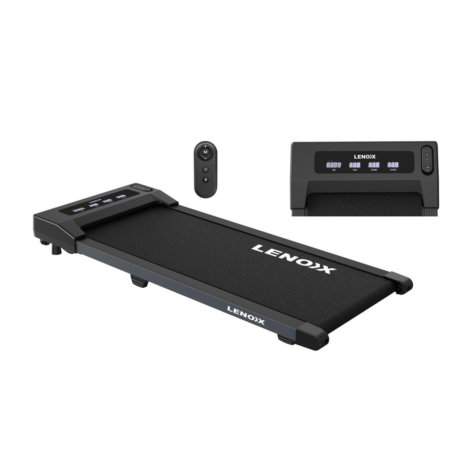 Lenoxx 1.5 HP Electric Walking Pad Treadmill w/ Remote Control & Display Screen