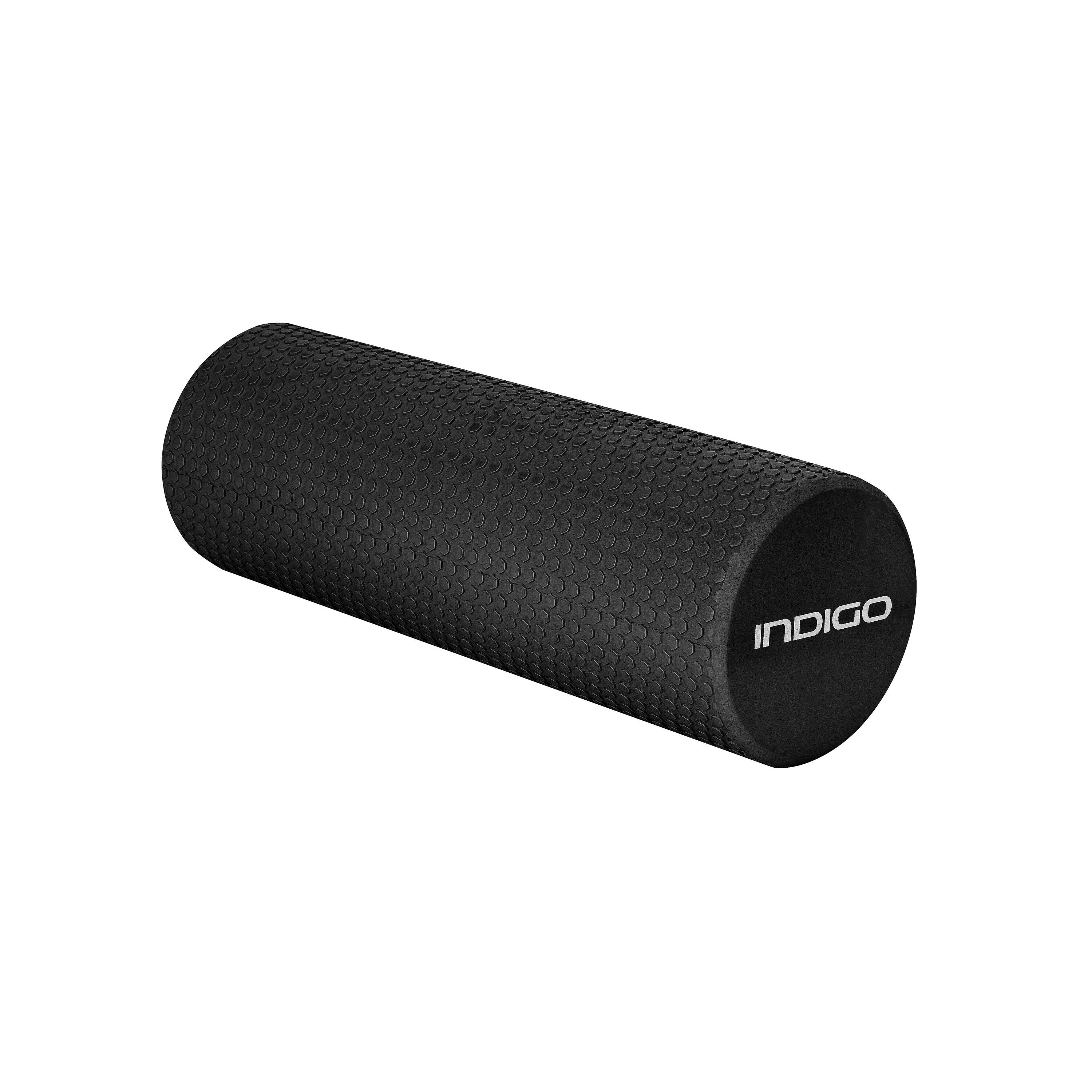 INDIGO SPORTS Rolo de Espuma Faom Roller Para Massagem, Yoga e Fitness INDIGO 45*15 Preto