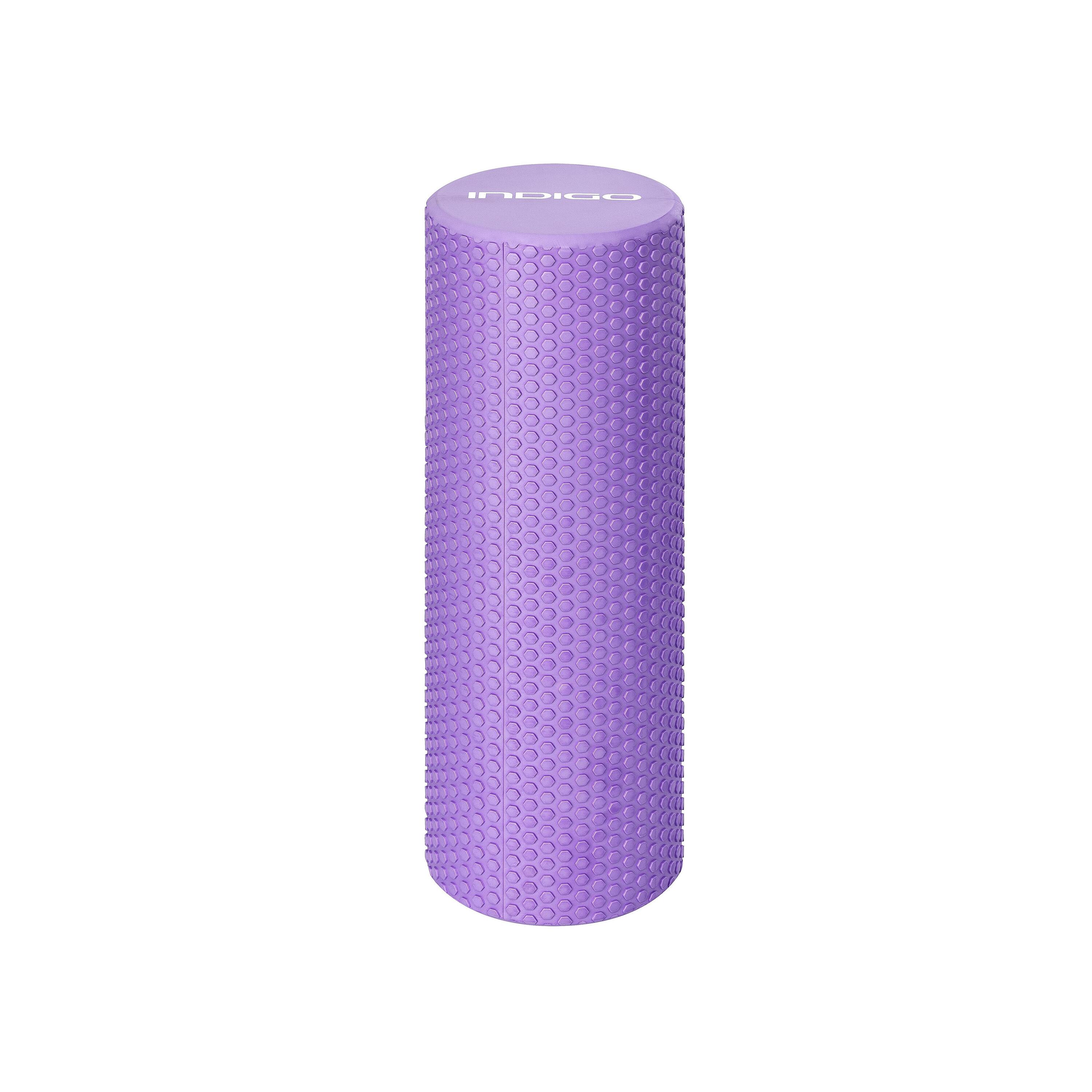 Rodillo de Espuma Redondo para Masajes Musculares y Yoga INDIGO 45 * 15 Violeta 2/6