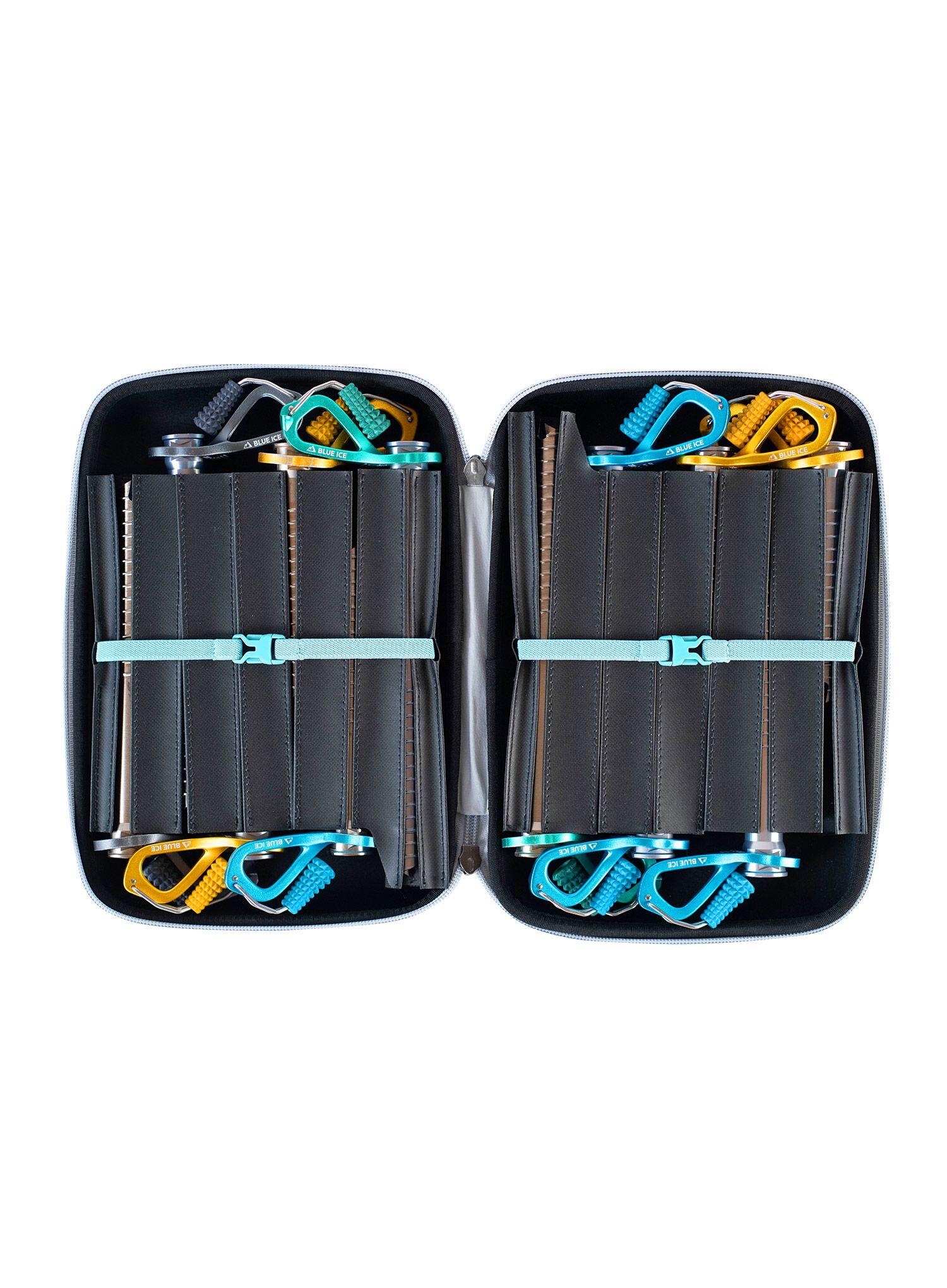 Custodia termoforata EVA Screw Keeper BLUE ICE per viti da ghiaccio, 12 viti 2/2