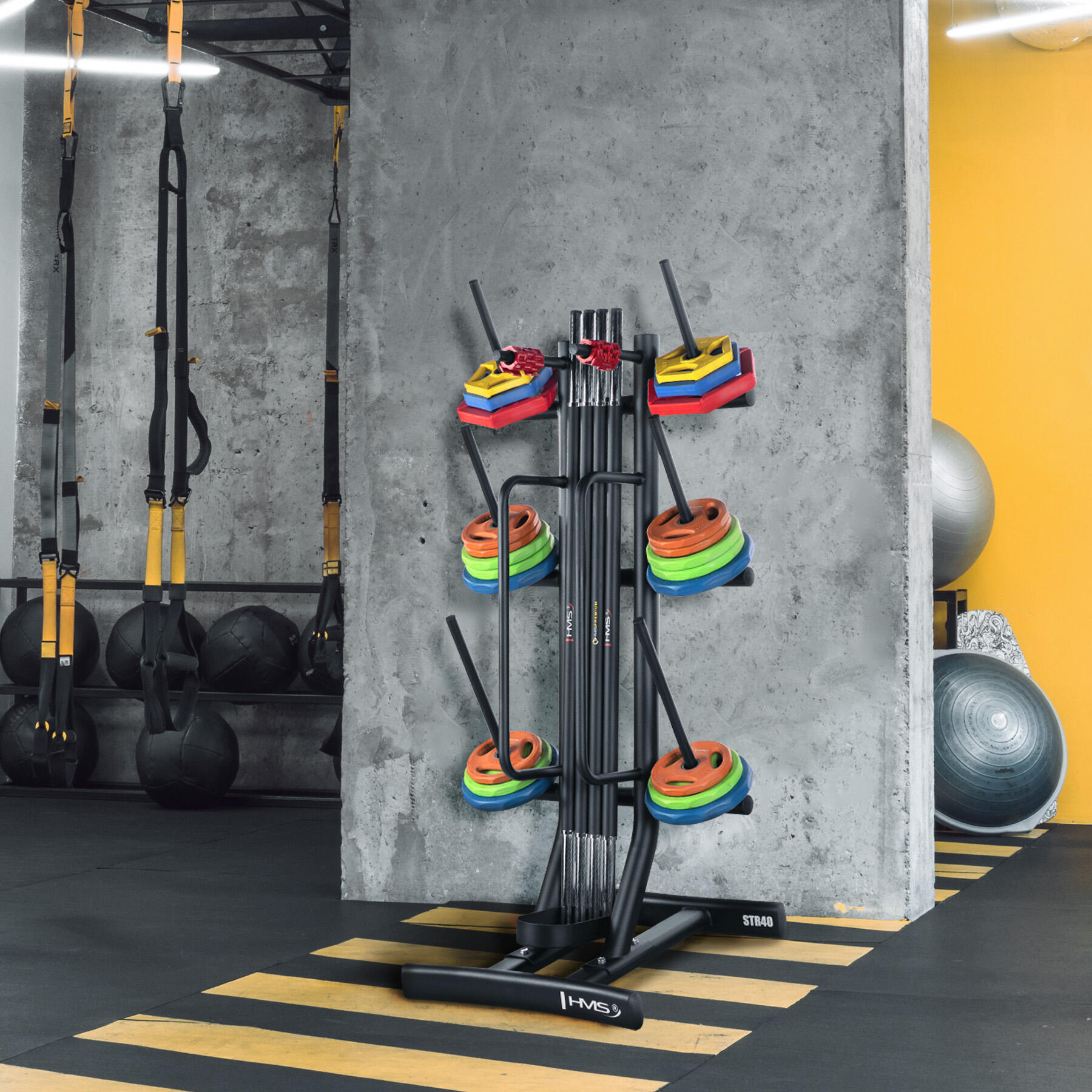 Standaard voor gewichten en halters fitness COMMERCIAL STR40 HMS 5/7