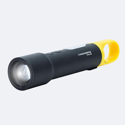 Led-zaklamp - 600 lumen - hotinus 600r - dubbel licht - karabijnhaak
