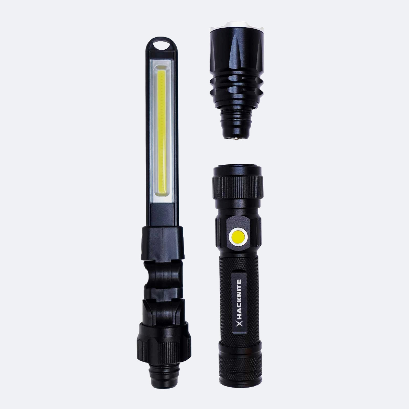 HACKNITE 2 in 1 Multifunctionele LED-zaklamp - PELAGIA 350R - 350 Lumen - Magnetisch