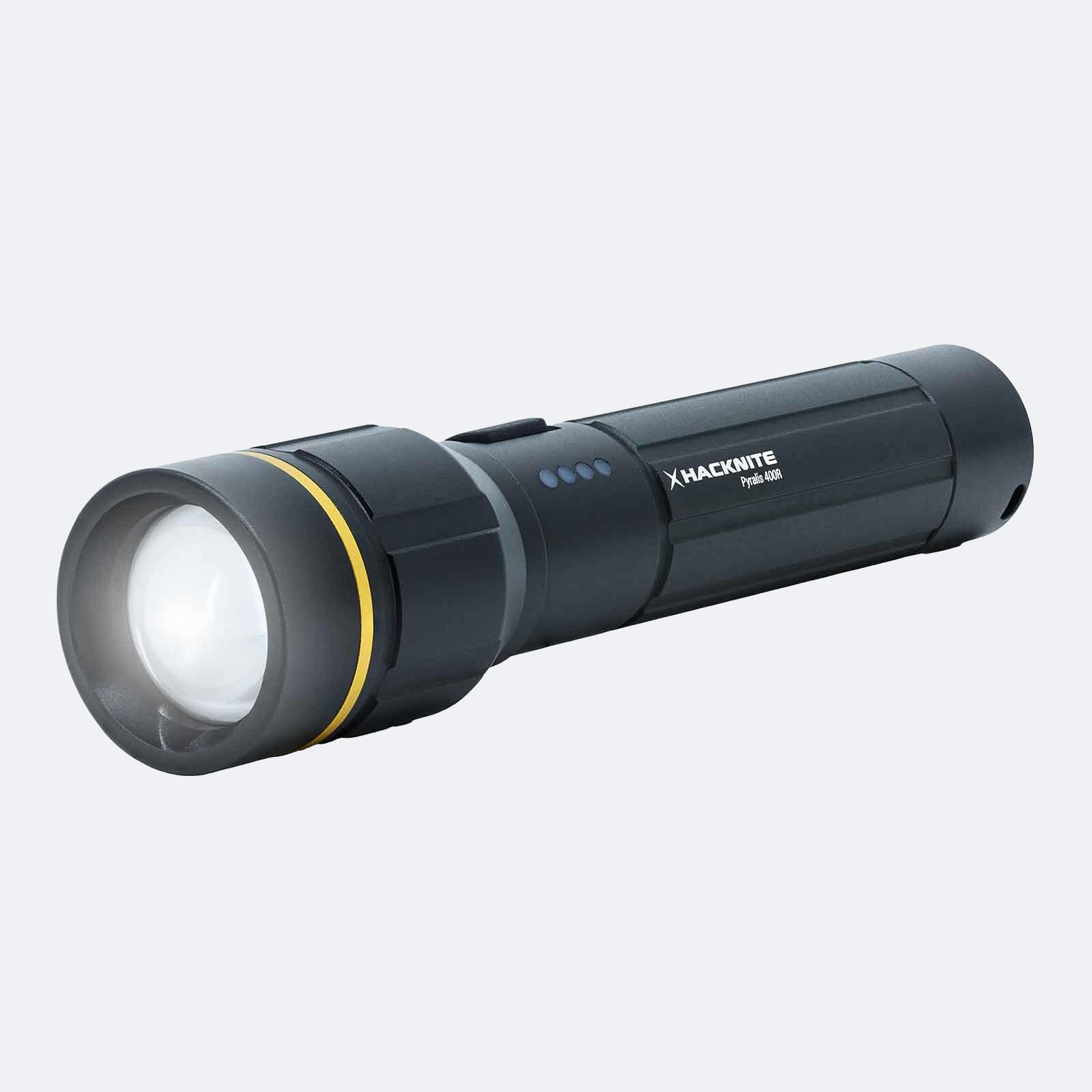 HACKNITE LED zaklamp - 400 Lumen - PIRALYS 400 - met axiale zoom