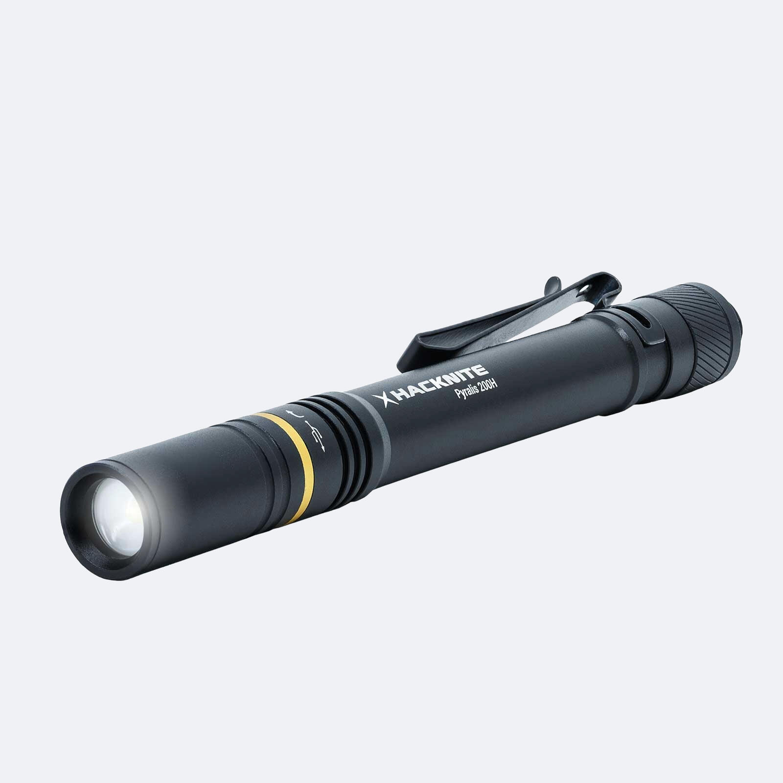 Hacknite - Lampe Torche Led - 200 Lumens - Pyralis 200h - Hybride Rechargeable Et Piles - Lampe Torche - Noir - No Size - Decathlon