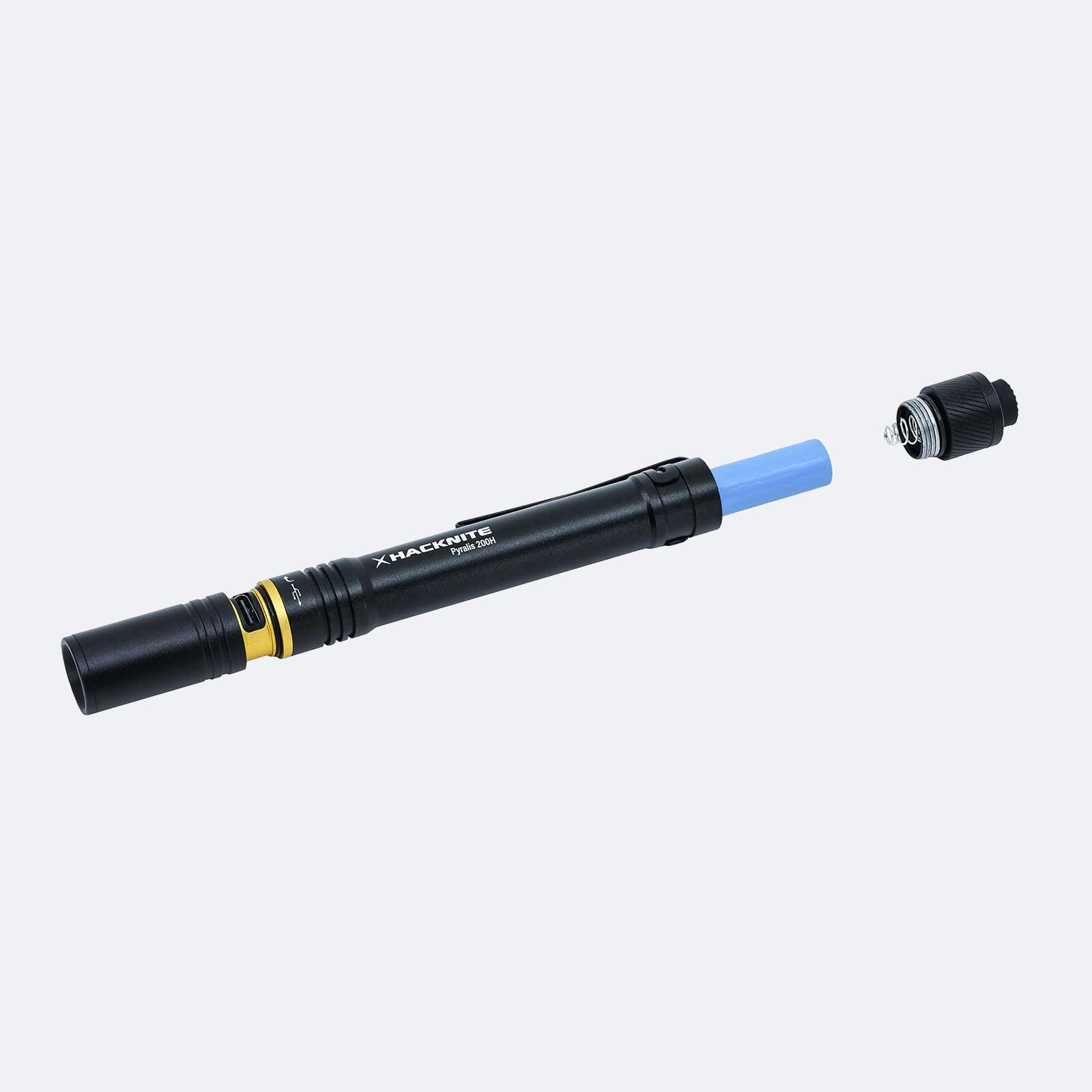 Lampe Torche LED - 200 Lumens - PYRALIS 200H - Hybride Rechargeable et piles 4/4