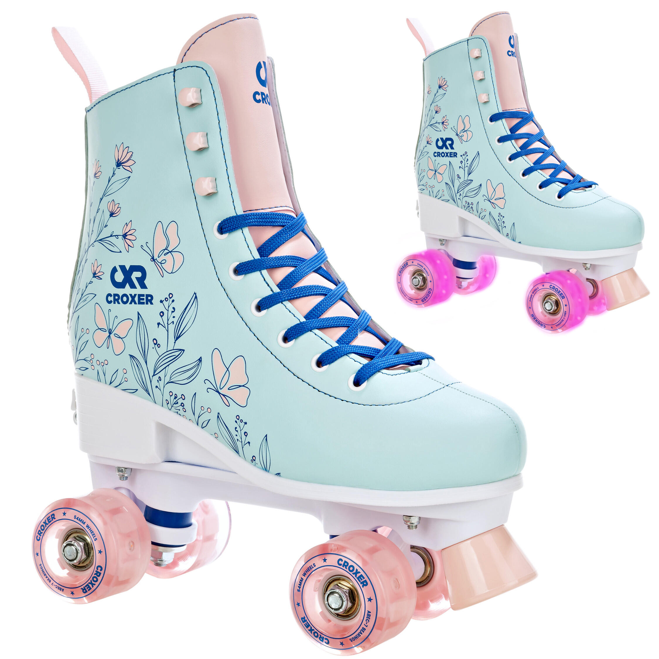 CROXER Klassieke Verstelbare Rolschaatsen Lichtgevende Wielen Amara