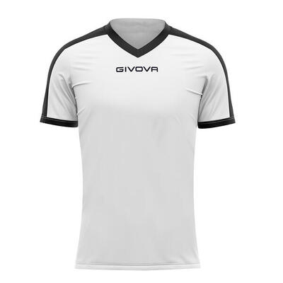 Givova revolution sport t-shirt zwart-wit l - ademend & licht